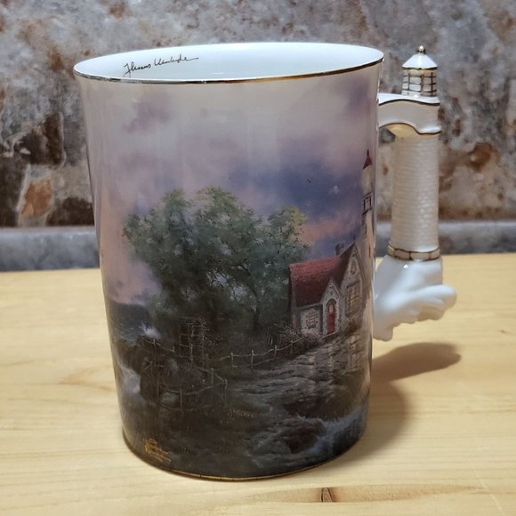 VTG Thomas Kincade Lighthouse Mug Beacon of Hope Bradford Edition 2002 - Picture 10 of 17